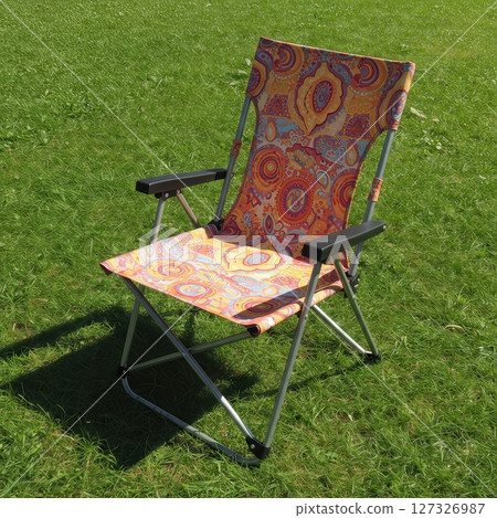 Vibrant Outdoor Folding Camping Chair with Colorful Bohemian Pattern, Lightweight Portable Lawn Chair with Armrests for Garden, Picnic, Festival, and Backyard Relaxation Vibrant Outdoor Folding Camping Chair with Colorful Bohemian Pattern, Lightweight Portable Lawn Chair with Armrests for Garden, Picnic, Festival, and Backyard Relaxation 127326987