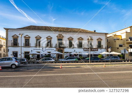 View of modern and historic buildings in the center of Silves, A 127327296