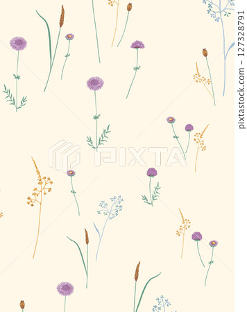 Adorable Floral Pattern Collection for Creative Crafts 127328791