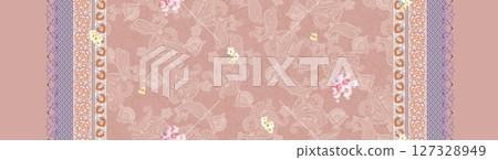 Whimsical Floral Design Series for Aesthetic Projects 127328949