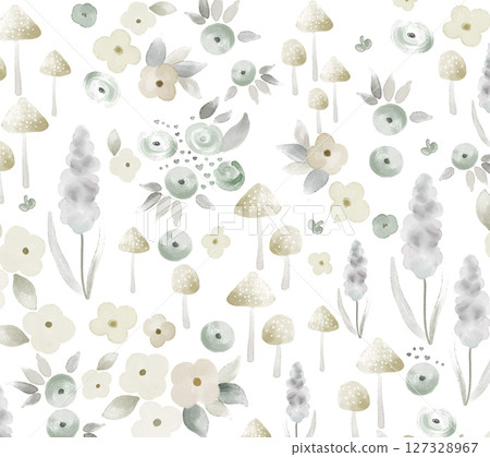 Whimsical Floral Design Series for Aesthetic Projects 127328967