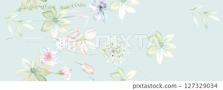 Whimsical Floral Design Series for Aesthetic Projects Whimsical Floral Design Series for Aesthetic Projects 127329034
