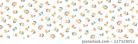 Graceful Floral Pattern Compilation for Home Decor 127329052