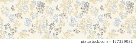 Graceful Floral Pattern Compilation for Home Decor 127329081