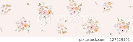 Graceful Floral Pattern Compilation for Home Decor 127329101
