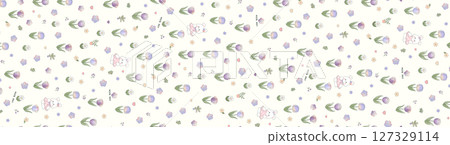 Graceful Floral Pattern Compilation for Home Decor 127329114