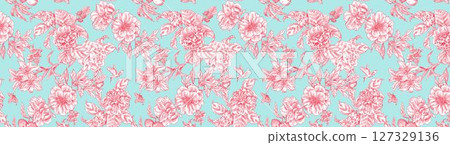 Graceful Floral Pattern Compilation for Home Decor 127329136