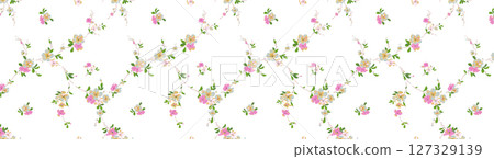 Graceful Floral Pattern Compilation for Home Decor 127329139