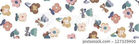 Sweet Floral Pattern Assortment for Light Aesthetics 127329400