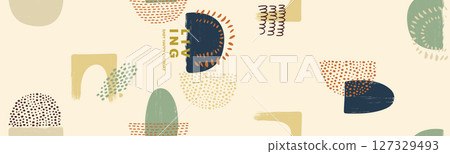 Stylish Flower Design Series for Creative Spaces 127329493