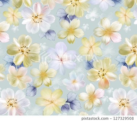Stylish Flower Design Series for Creative Spaces 127329508