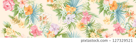 Stylish Flower Design Series for Creative Spaces 127329521