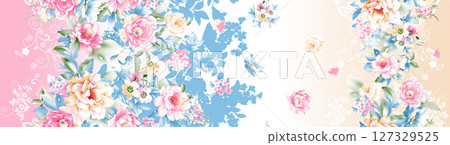 Stylish Flower Design Series for Creative Spaces 127329525