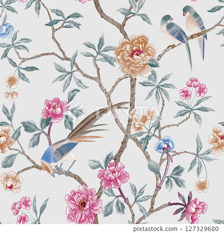 Lovely Floral Pattern Series for Creative Aesthetics 127329680