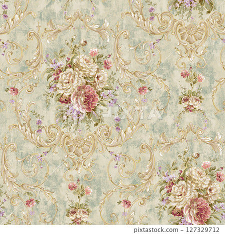 Lovely Floral Pattern Series for Creative Aesthetics 127329712