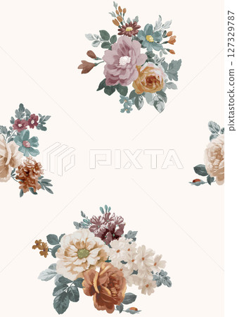 Diverse Floral Pattern Assortment for Creative Projects 127329787