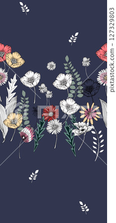 Diverse Floral Pattern Assortment for Creative Projects 127329803