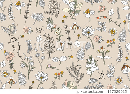 Artistic Flower Design Collection for Aesthetic Decor 127329915