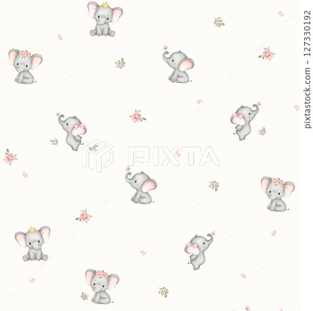 Stylish Floral Pattern Series for Artistic Projects 127330192