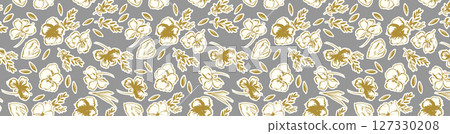 Stylish Floral Pattern Series for Artistic Projects 127330208