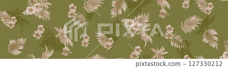 Stylish Floral Pattern Series for Artistic Projects 127330212