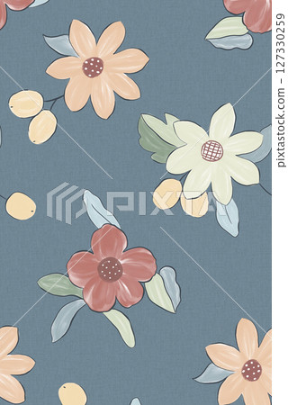 Stylish Floral Pattern Series for Artistic Projects 127330259