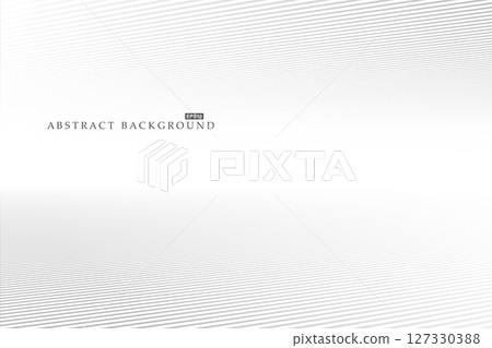 Abstract futuristic striped background with perspective. White minimalistic copy space concept - geometric infinity lines design. Placard, banner, presentation template Abstract futuristic striped background with perspective. White minimalistic copy space concept - geometric infinity lines design. Placard, banner, presentation template 127330388