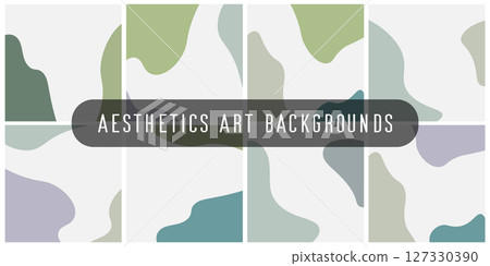 Minimal abstract organic backgrounds with colorful flowing shapes, trendy aesthetic art pattern for modern design and decoration Minimal abstract organic backgrounds with colorful flowing shapes, trendy aesthetic art pattern for modern design and decoration 127330390