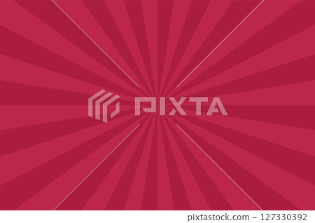 Bright red striped abstract background. Vintage radial art print. Festive pop vector artwork pattern for your design and ideas. Can be used like card, poster, placard etc 127330392
