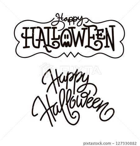 halloween lettering thypography script and simple halloween lettering thypography script and simple 127330882
