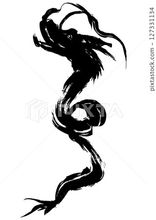 Dragon / dragon ink painting style illustration material vector Dragon / dragon ink painting style illustration material vector 127331134