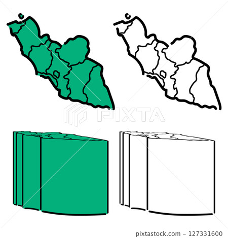 Handwritten_Azerbaijan_Nakhchivan_Vector_Set_02 127331600