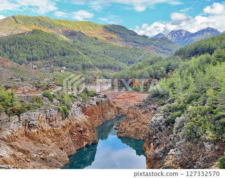 4k drone view of the canyon. High quality photo 127332570