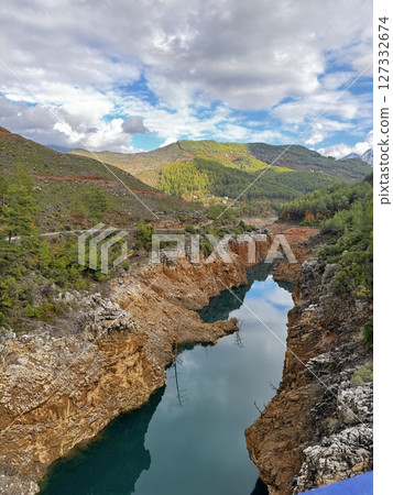4k drone view of the canyon. High quality photo 127332674