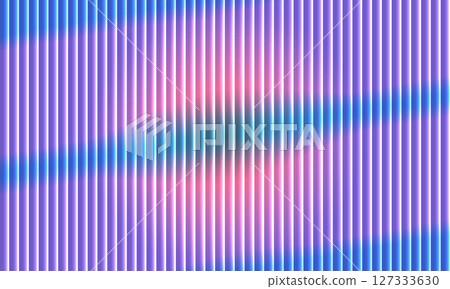 Dreamy fusion of vertical fluted lines with glowing layered gradients and ribbed stripe illusion 127333630