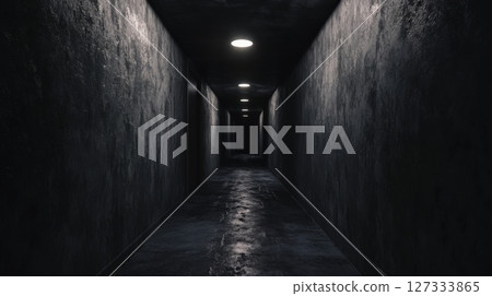 Dark Corridor With No End 127333865