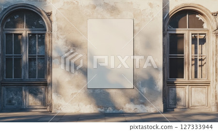 Wall Sign Mockup On Historical Building 127333944