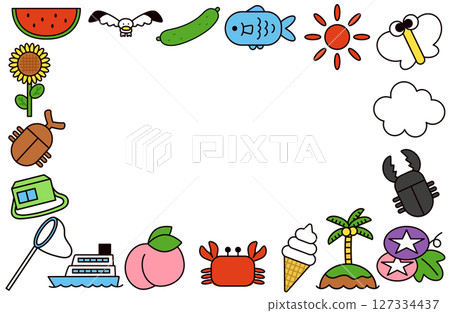 夏季圖像框架 127334437