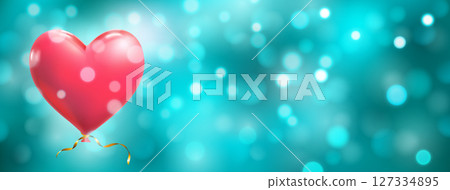 Abstract bokeh background with heart Abstract bokeh background with heart 127334895