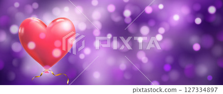 Abstract bokeh background with heart Abstract bokeh background with heart 127334897