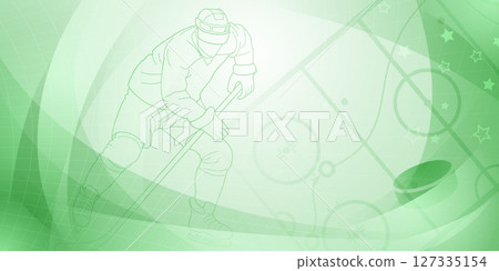 Hockey player on ice. Hockey player on ice. 127335154