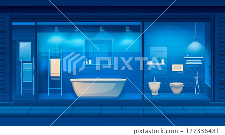 時尚浴室展示窗 127336481