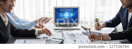 AI ethics responsibility standard law and rules on computer screen brisk AI ethics responsibility standard law and rules on computer screen brisk 127336784