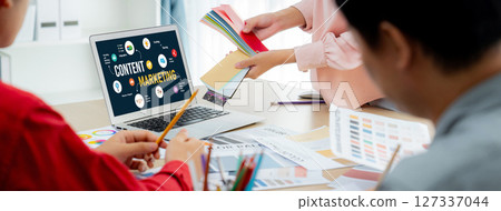 Content marketing for brisk online business and e-commerce 127337044