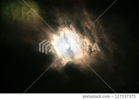 Full moon and night clouds Full moon and night clouds 127337375