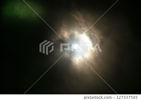 Full moon and night clouds Full moon and night clouds 127337585