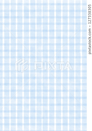 Refreshing summer light blue watercolor checkered pattern background illustration material simple wallpaper 127338305