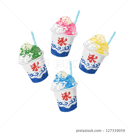 Illustration of shaved ice Illustration of shaved ice 127339059