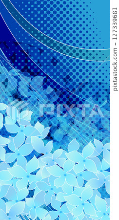 繡球花雨季花背景 127339681