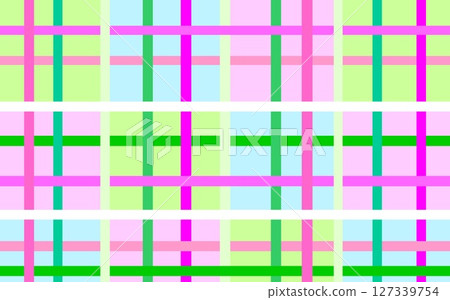 Lattice pattern, geometric pattern, square, pink, green 127339754